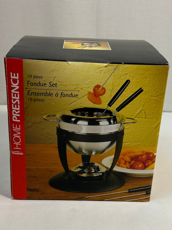 10 Piece Fondue Set, Stainless, NEW in Box