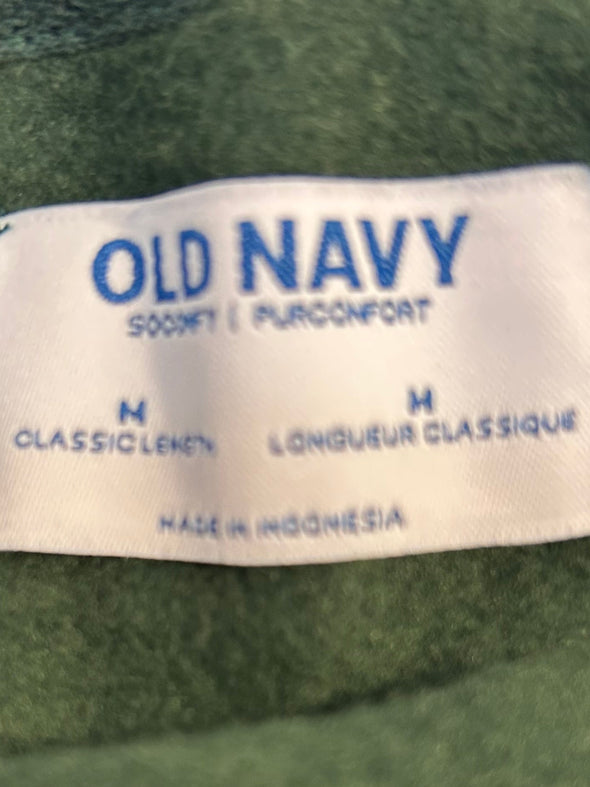Long Sleeve Ladies Sweat Shirt, Dark Green, Size Medium, NEW