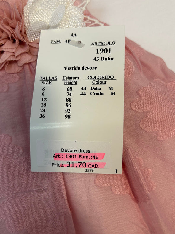 Infant Short Sleeve Dress, 12 M, NEW