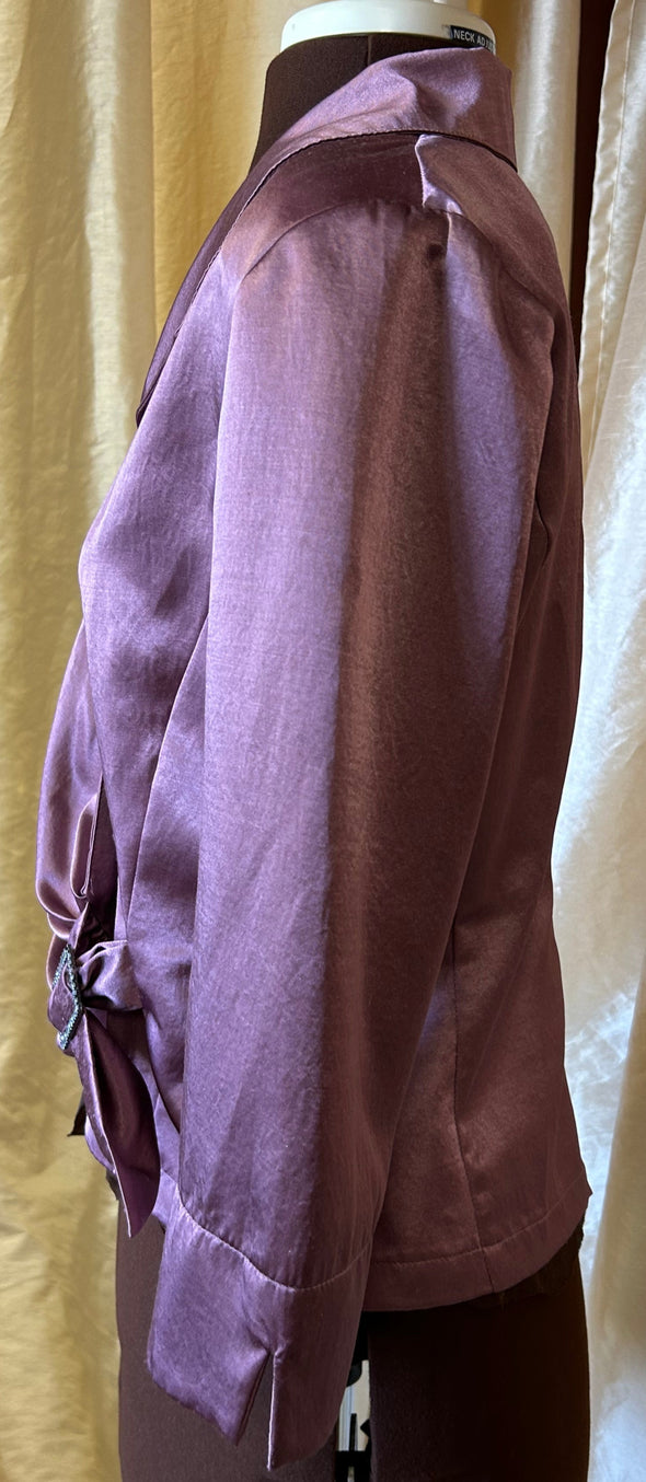 Ladies Elegant Over Blouse, Light Rose, Size 12, Design Label