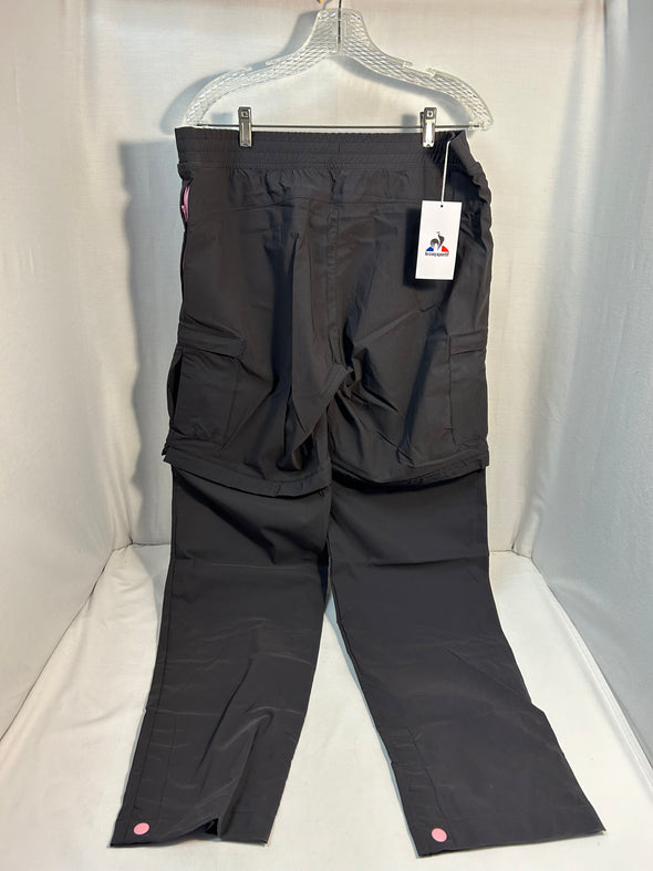 Ladies Convertible Pants, Black, XL,