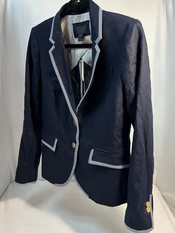 Ladies Blazer, Navy/White, Size 6, NEW