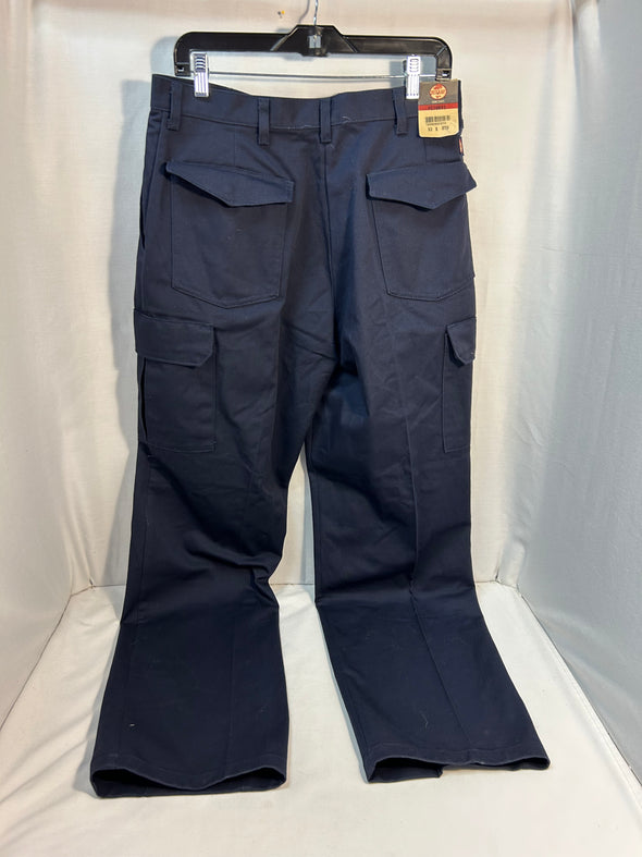 Men's Cargo Safety Wear Pants, Navy, 32/37, NEW