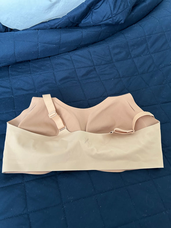 Ladies Bra, Beige, Large