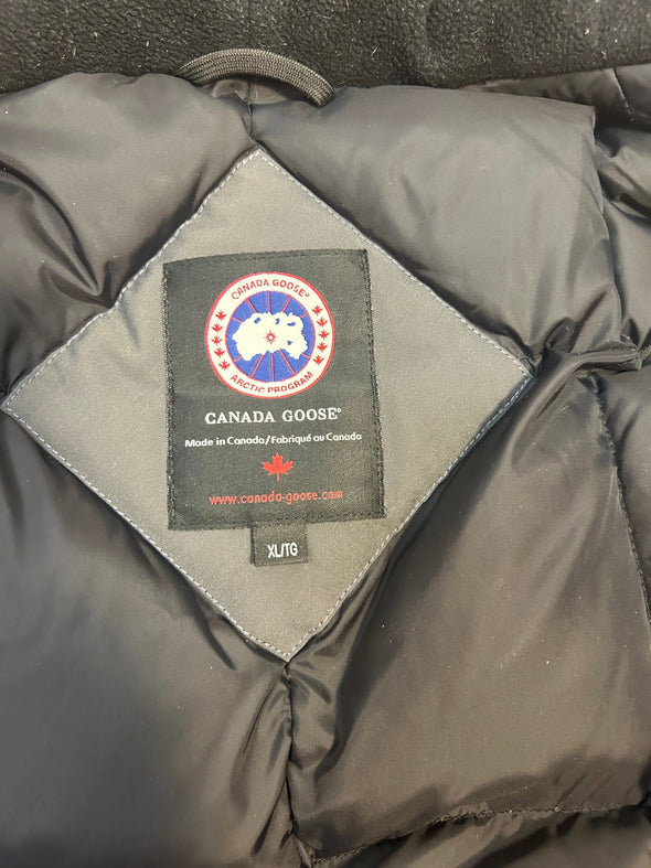 Winter Parka, Grey, Removable Fur Ruff, Used Condition, XL