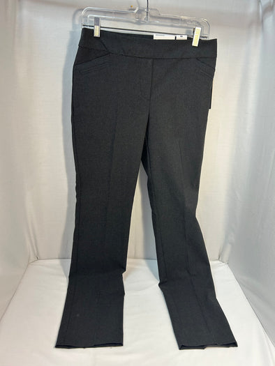 Ladies Straight Leg Stretch Pants, Grey, Size 10, NEW