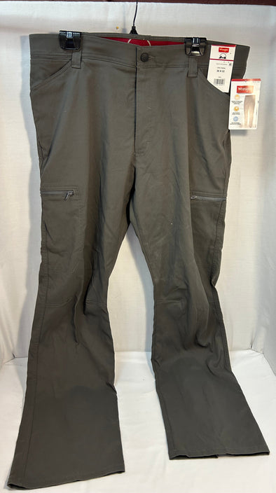 Men's Pants, Grey, 36/32, Zip Clasp Front, Pockets
