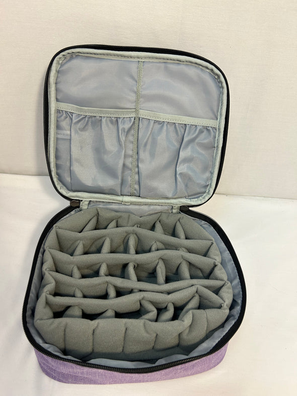 Nail Polish Carrying Case, Mauve 10” x 10”, Used