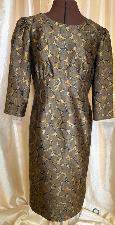 Ladies Long Sleeve Graphic Print Dress, Medium