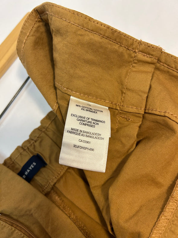 Ladies High Rise Shorts, Tan, Size 16, NEW