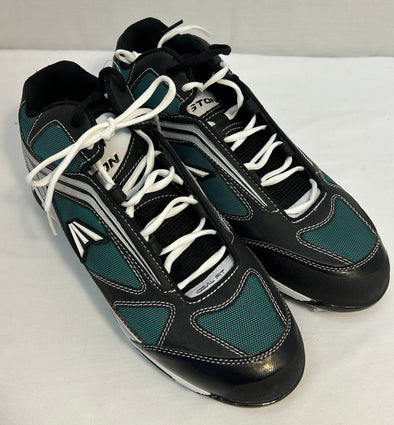 Men's Baseball Shoes, Green/White, Size 12, NEW
