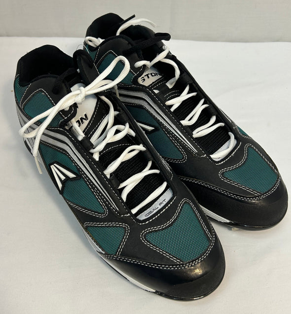 Men's Baseball Shoes, Green/White, Size 12, NEW