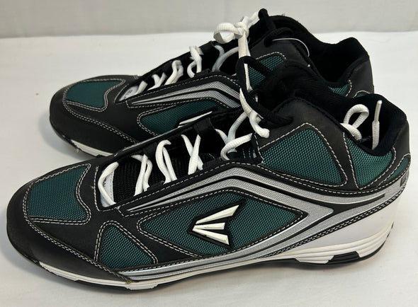 Men's Baseball Shoes, Green/White, Size 12, NEW