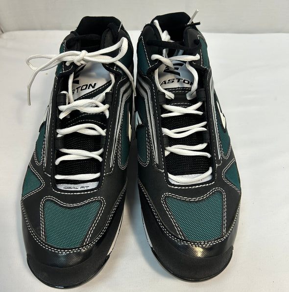 Men's Baseball Shoes, Green/White, Size 12, NEW