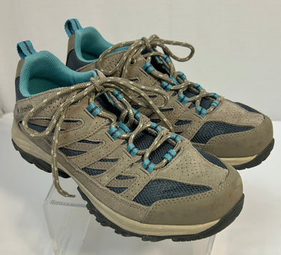 Ladies Running Shoes Taupe/Aqua, Size 8,