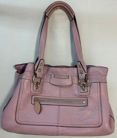 Ladies Vintage Handbag, Mauve, 14" x 9", Like New