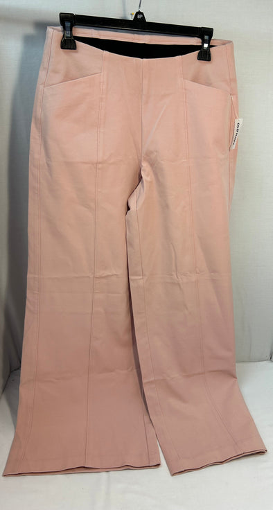 Ladies Wide Leg Trousers, Pink, Medium, Cotton Blend, NEW