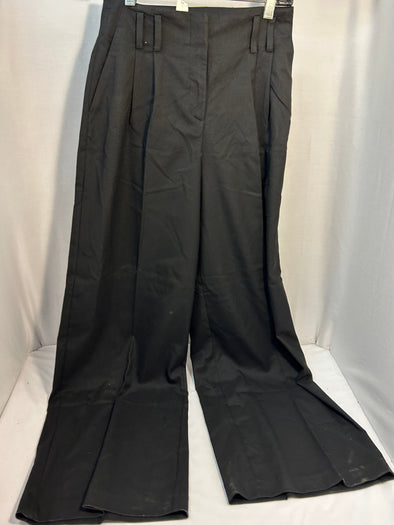 Ladies Pleated Front Pants, Black, Size 4