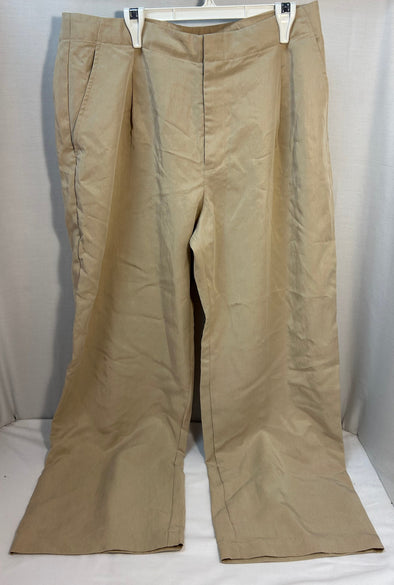 Ladies Oatmeal Colour Trousers, Size 14P