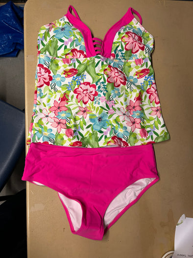 Ladies Tankini Swimsuit, Multi Colour, Large, NEW
