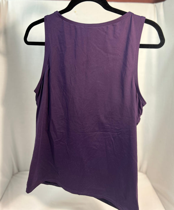 Ladies Sleeveless Tank Top, Sought After Brand, Purple, Size 12