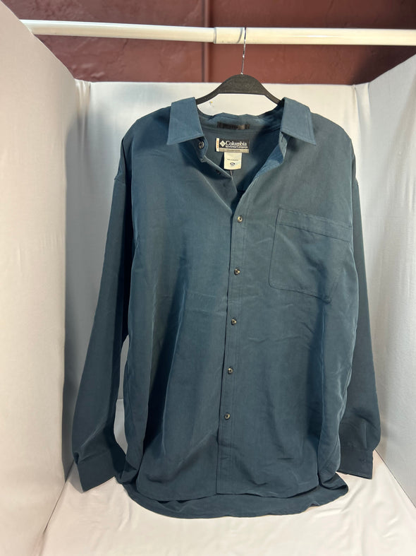 Men’s Long Sleeve Shirt, Blue, New