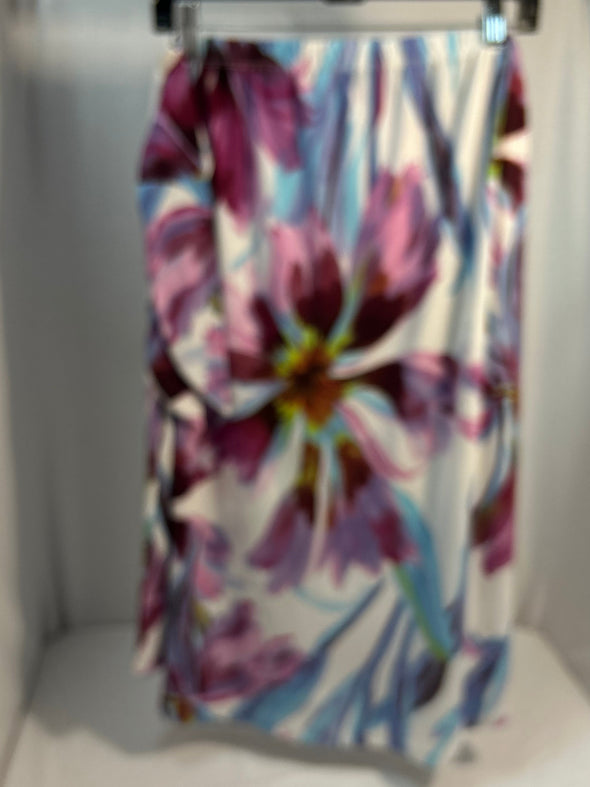 Ladies Multi Print Skirt With Pockets, New