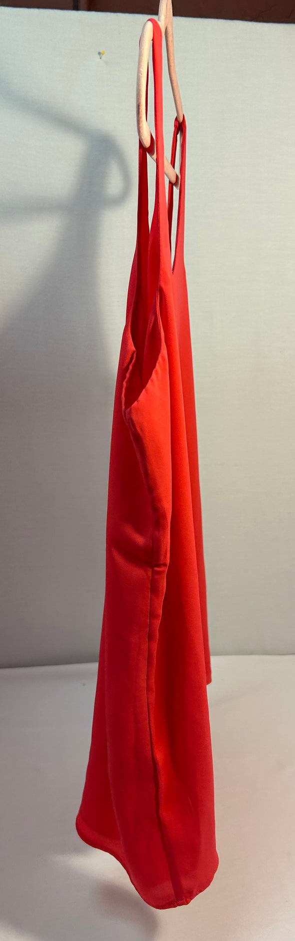 Ladies Sleeveless Scoop Neck Top, Lined, Large, Vibrant Rose, NEw
