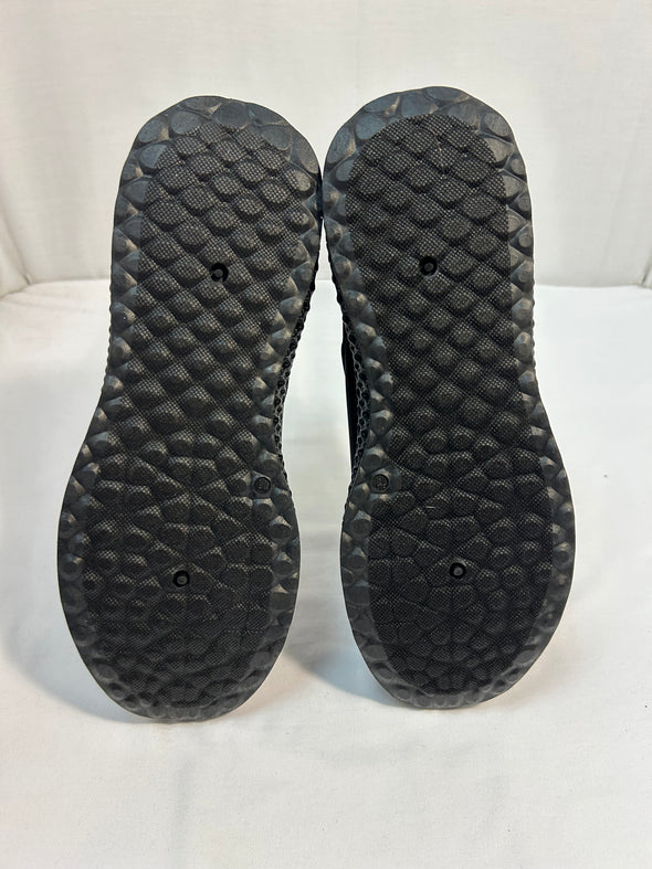 Men's Pull-On Banded Ankle Lightweight Trainers, Black, Size 11,