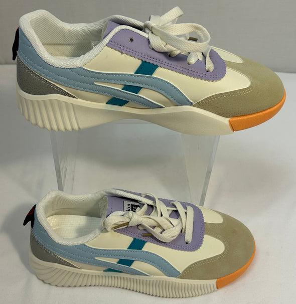 Lace-Up Ladies Orthopedic Sneakers, Multi Colour, Size 40