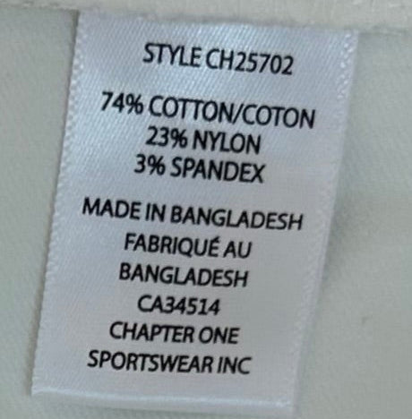 Ladies White Pants, Nautical Trim, Size XL