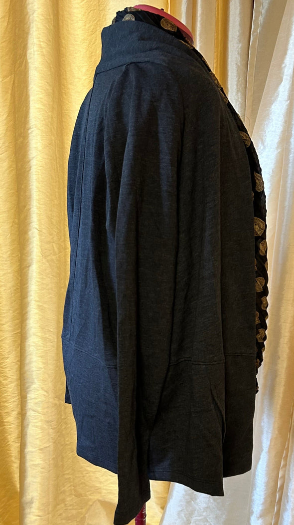 Ladies Cocoon Style Open Front Cardigan