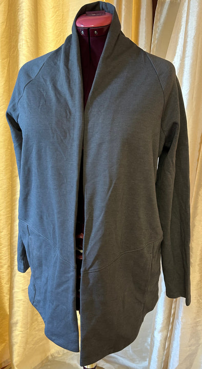 Ladies Cocoon Style Open Front Cardigan, Raglan, Pockets, NEW