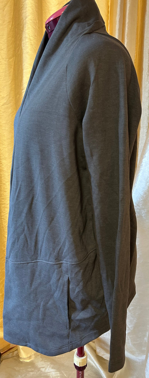Ladies Cocoon Style Open Front Cardigan, Raglan, Pockets, NEW