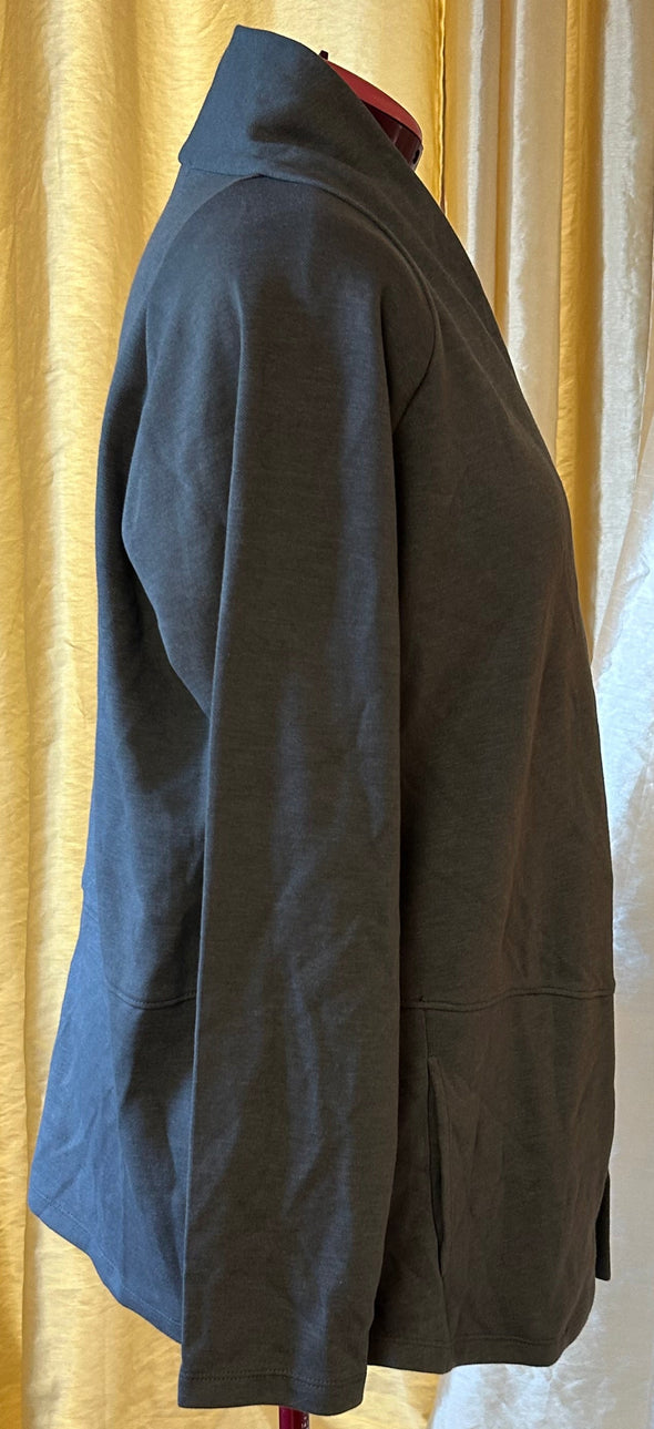 Ladies Cocoon Style Open Front Cardigan, Raglan, Pockets, NEW