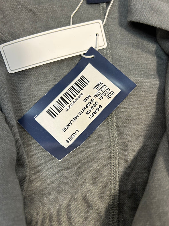 Ladies Cocoon Style Open Front Cardigan, Grey, NEW
