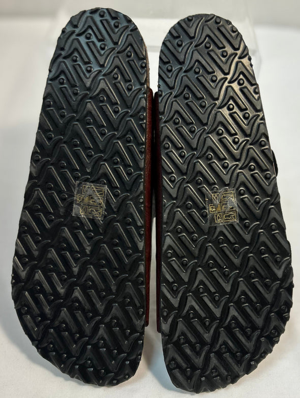 Ladies Burgundy Sandals, Size 41,