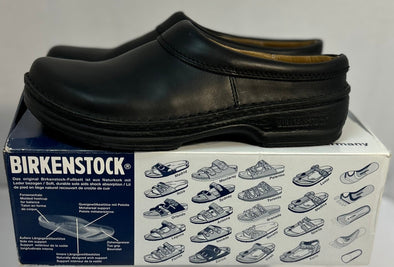 Ladies Black Clogs, Size 41, Leather,