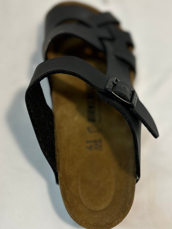 Ladies Strappy Sandals, Black, Size 41
