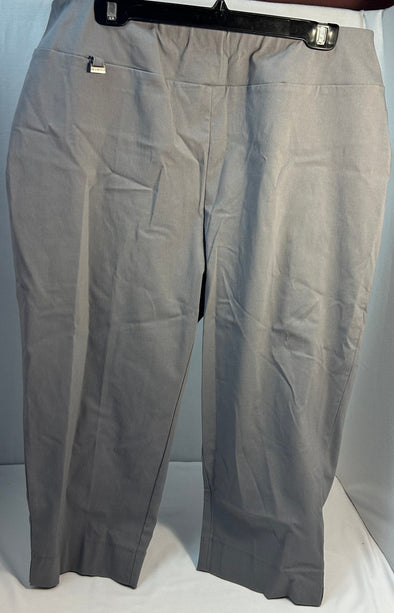 Ladies Capri Pants, Grey, Size Large,