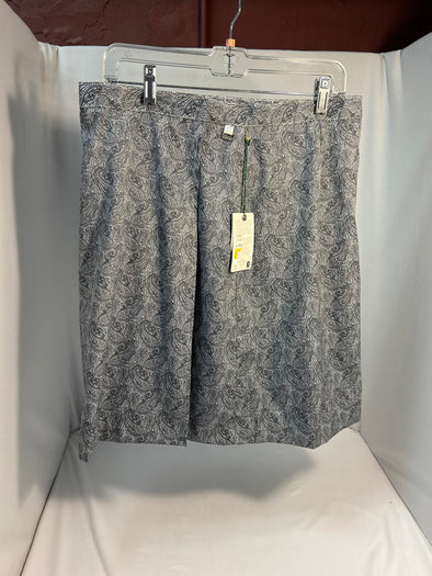 Ladies Skort Grey Paisley, Size 14