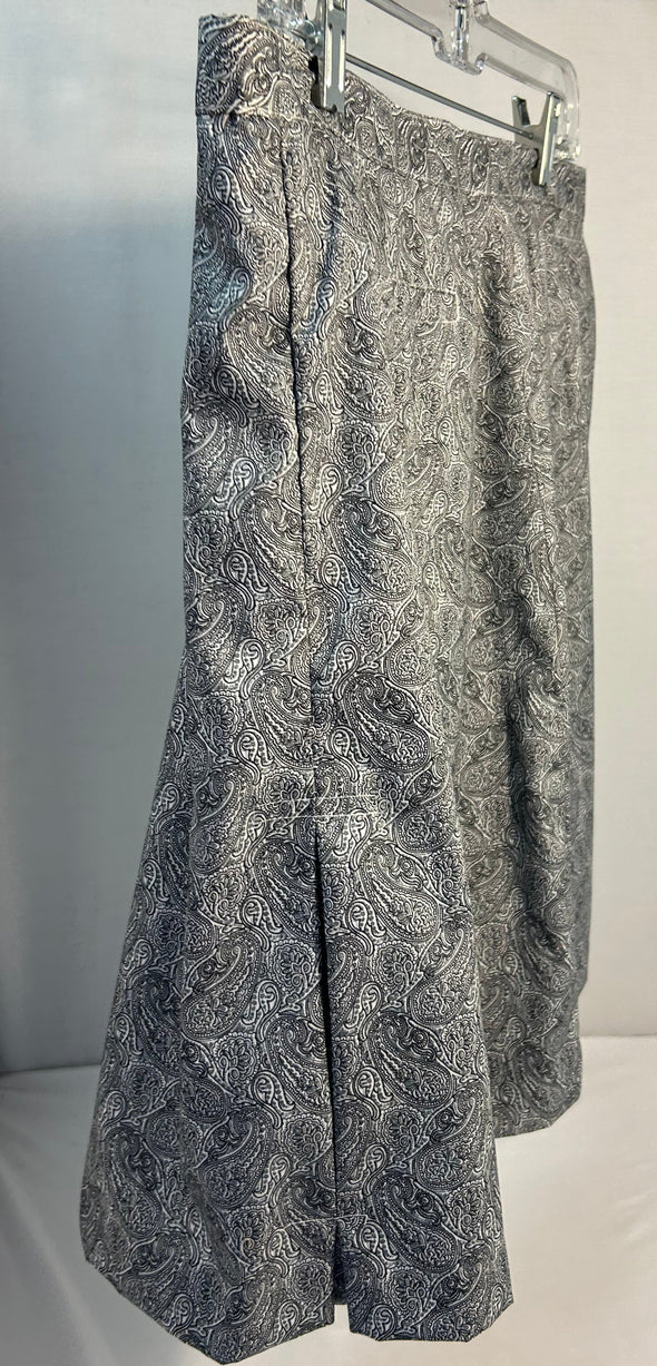 Ladies Skort Grey Paisley, Size 14