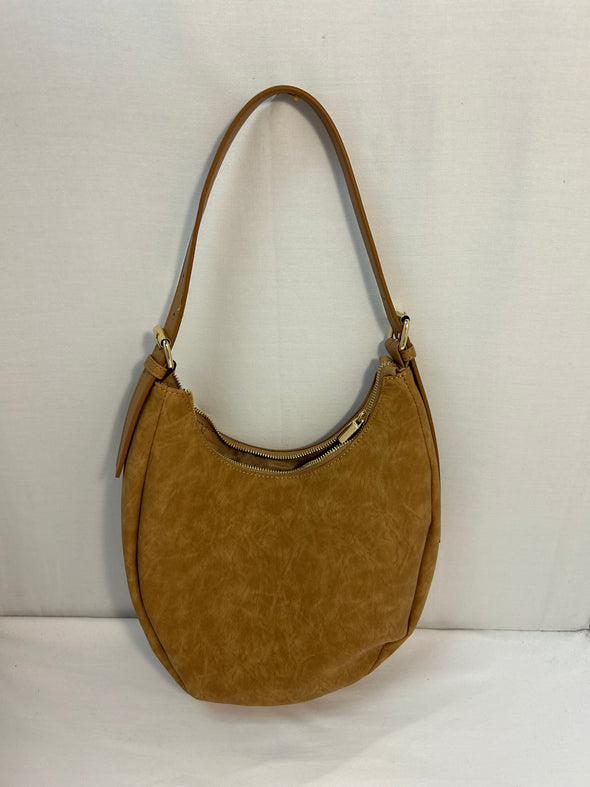 Ladies Hobo Purse, Tan, 8.5" x 12", 22" Drop, Polyester