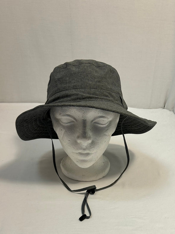 Adjustable Fit Bucket Hat, Grey, One Size