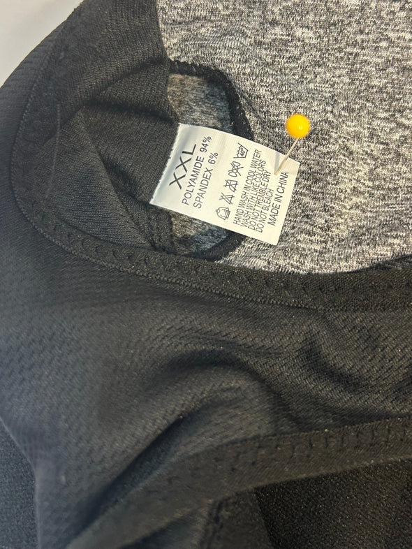 Two (2) Bras, Grey/Black, Size 2X