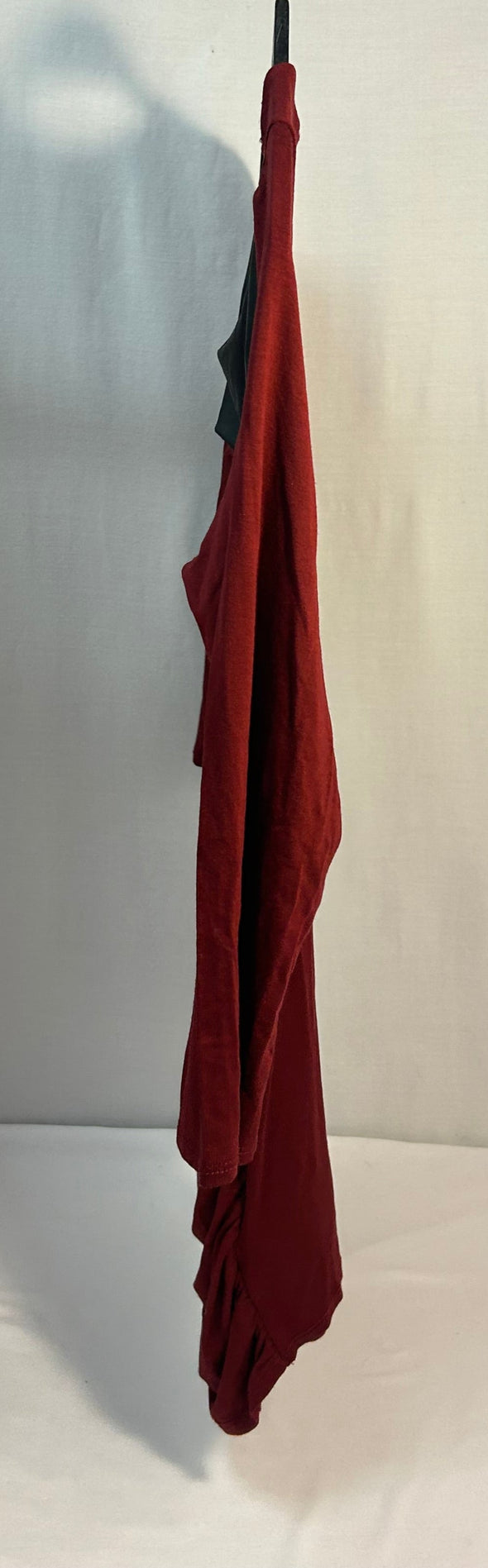 Ladies Long Sleeve Dress, Burgundy, Medium, NEW