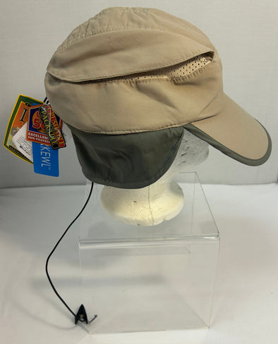 Cap, Adjustable, UV 50, Beige, XL, Nylon/Poly, NEW