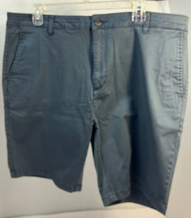 Women's Shorts, Blue, Size 40, Cotton/Spandex, NEW