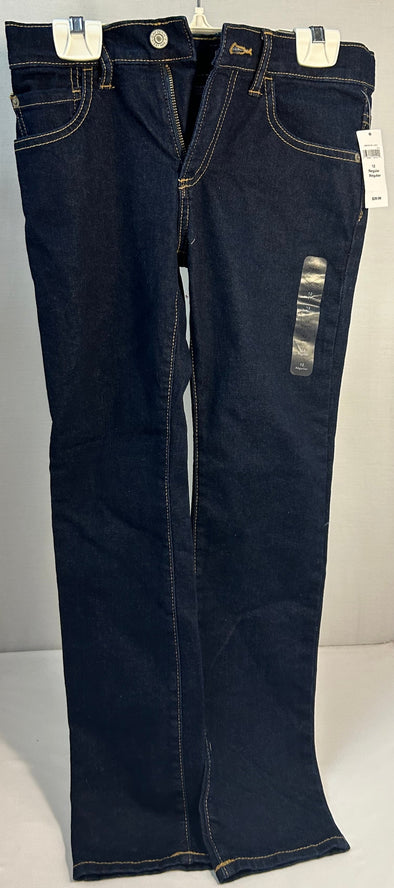 Youth Girl's Jeans, Size 12, Skinny Fit, Navy Denim