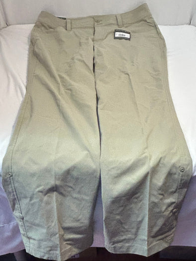 Women's Casual Pants, Grey, Adjustable Leg, Size 10